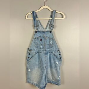 UNION‎ BAY Overall Shorts Light Wash Size Medium Baggy RElaxed 90s Grunge